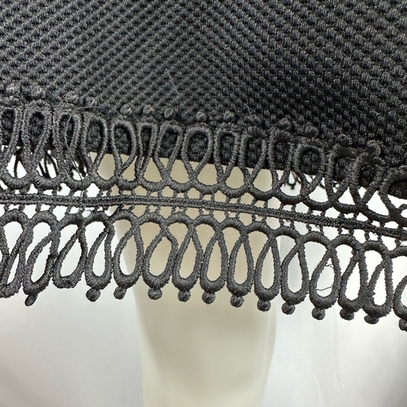 She & Sky Sleeveless Black Dress with Crochet Detail (size L) NWT - Picture 5 of 6